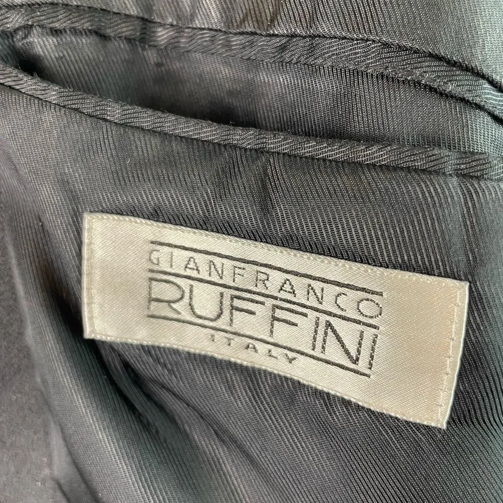 GianFranco Black Suede Sport Coat Size 42R EUC